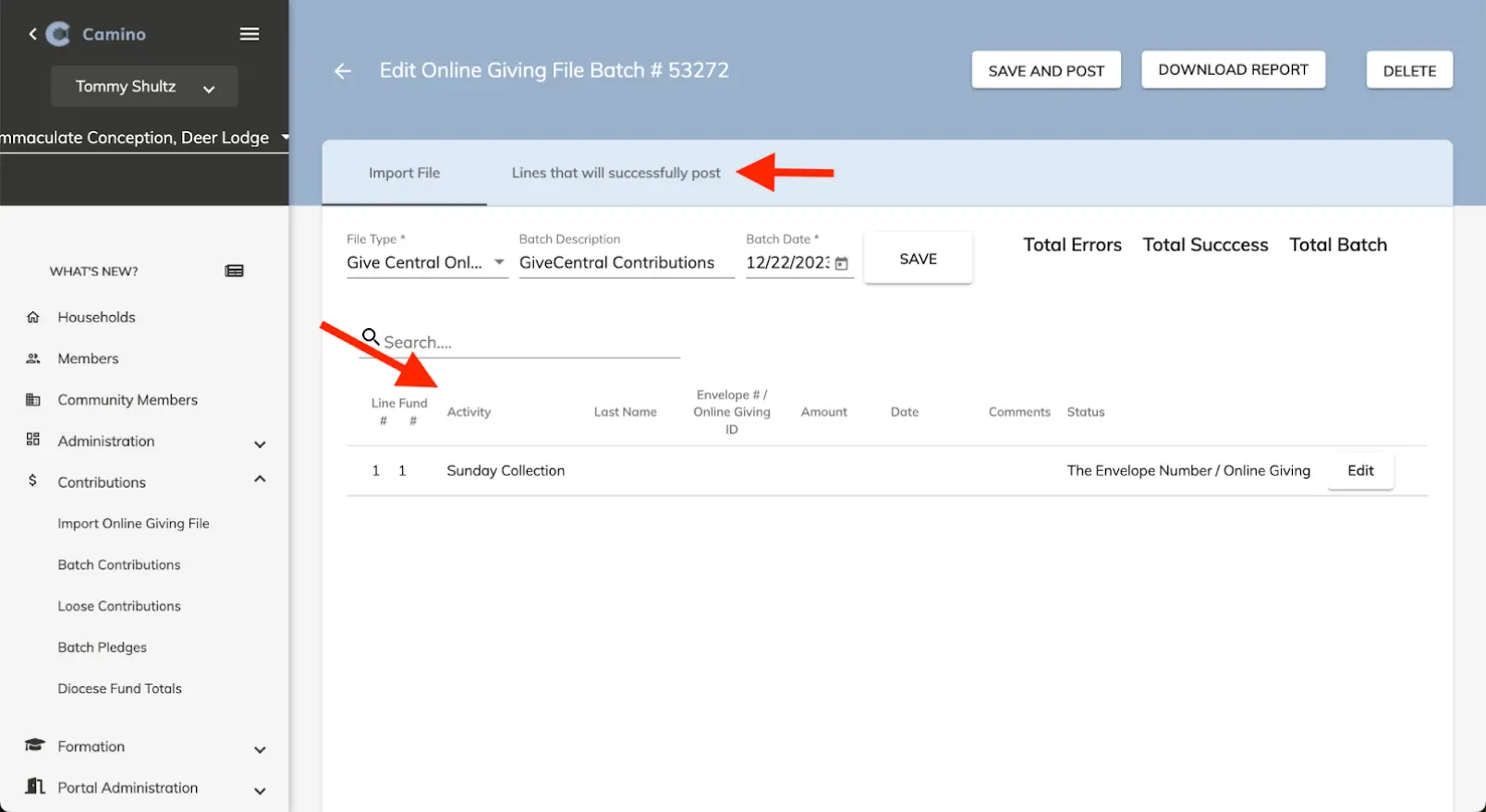 Screenshot collection from Camino highlighting platform functionality 3
