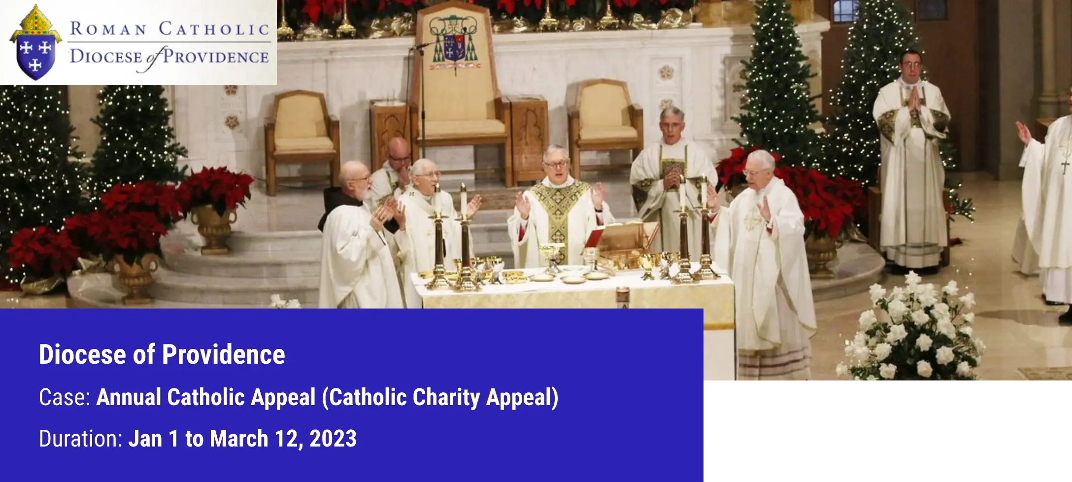 Catholic priests at an altar during a church service, representing a case study for a diocese.