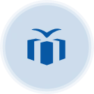 Icon of a gift box with a checkmark, signifying completion or successful donation.