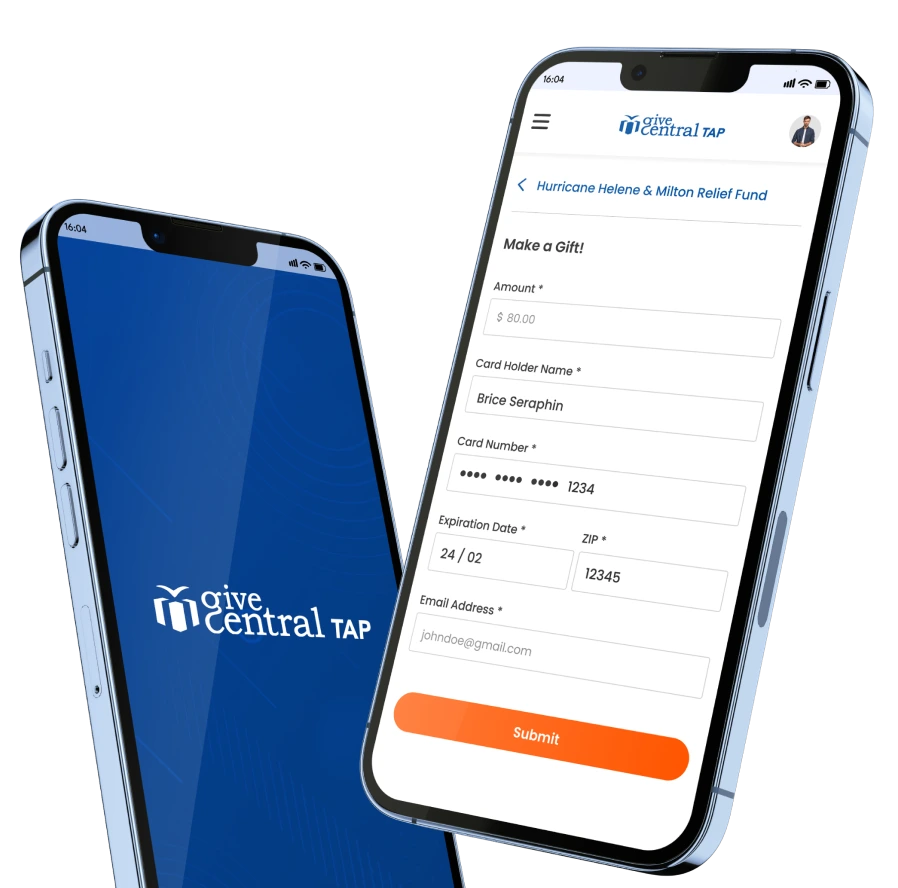 Givecentral Tap APP screenshot